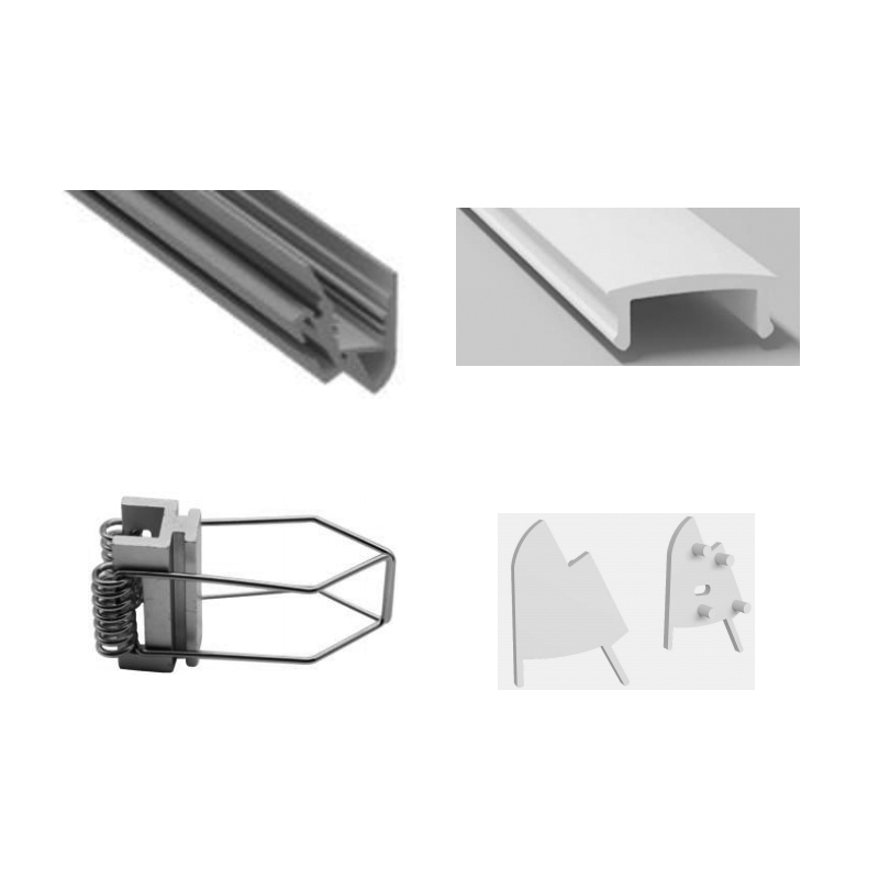 Recessed Drywall LED Channel Profile For 10mm 5050 LED Strip Lights Recessed Drywall LED Channel Profile For 10mm 5050 LED Strip Lights